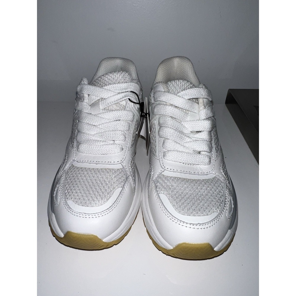 (7/N)Zara White Sneakers Womens Trainer Shoes Size  4 NWT